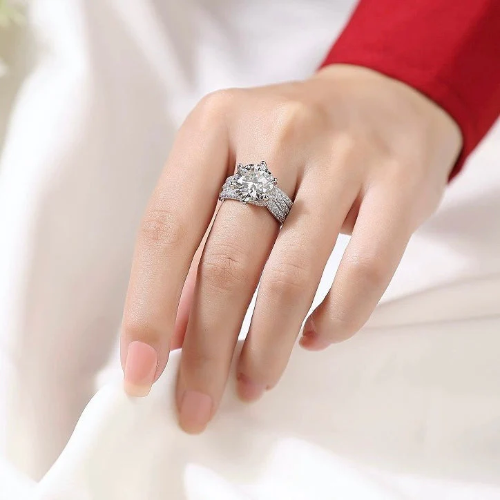 ⭐ Évalué parmi les meilleurs丨Purelora™💍Bague Diamant Moissanite Magnetology | Profitez des bienfaits de la thérapie magnétique, du titane et du moissanite pour améliorer le bien-être, la circulation sanguine et la combustion des graisses. - Image 11