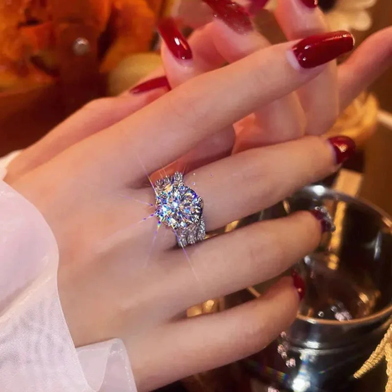 ⭐ Évalué parmi les meilleurs丨Purelora™💍Bague Diamant Moissanite Magnetology | Profitez des bienfaits de la thérapie magnétique, du titane et du moissanite pour améliorer le bien-être, la circulation sanguine et la combustion des graisses. - Image 13
