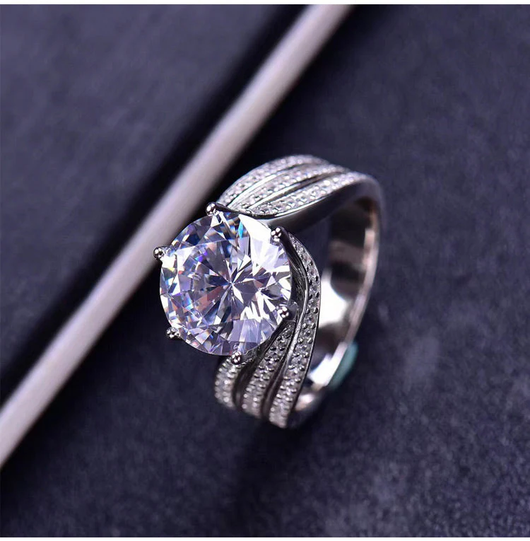 ⭐ Évalué parmi les meilleurs丨Purelora™💍Bague Diamant Moissanite Magnetology | Profitez des bienfaits de la thérapie magnétique, du titane et du moissanite pour améliorer le bien-être, la circulation sanguine et la combustion des graisses. - Image 2