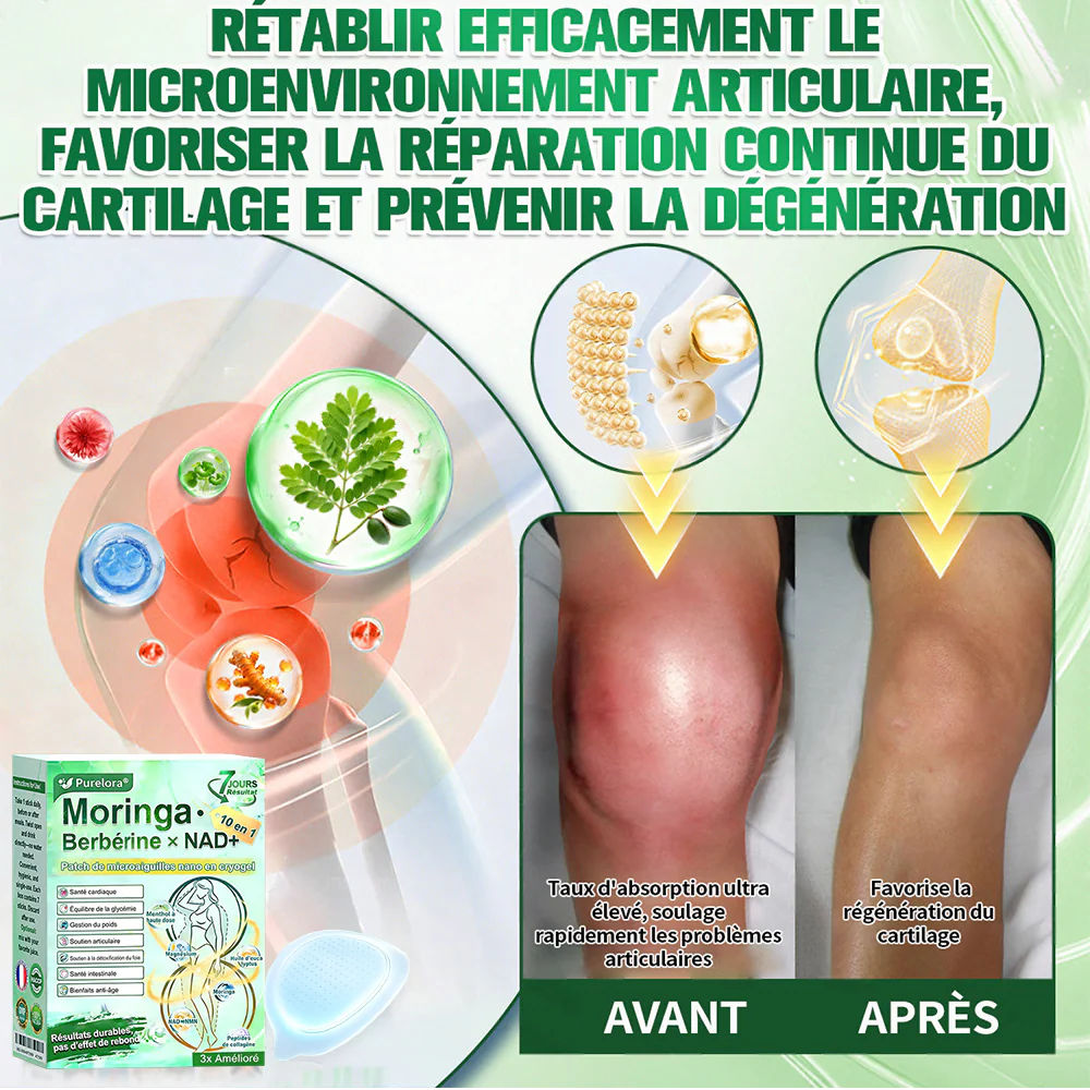 💖𝑷𝒉𝒂𝒓𝒎𝒂𝒄𝒊𝒆 𝑶𝒇𝒇𝒊𝒄𝒊𝒆𝒍𝒍𝒆💖 | 🇫🇷 Purelora® Moringa · Berbérine Patch 10-en-1 aux Nano-Micro-Aiguilles et Cryo-Gel ✅𝐏𝐨𝐮𝐫 𝐥’𝐨𝐛é𝐬𝐢𝐭é, 🅟🅔🅐🅤 🅡🅔🅛â🅒🅗é🅔,𝐝𝐢𝐚𝐛è𝐭𝐞, 𝐚𝐩𝐧é𝐞 𝐝𝐮 𝐬𝐨𝐦𝐦𝐞𝐢𝐥, 𝐩𝐫𝐨𝐛𝐥è𝐦𝐞𝐬 𝐚𝐫𝐭𝐢𝐜𝐮𝐥𝐚𝐢𝐫𝐞𝐬, 𝐞𝐭 𝐛𝐢𝐞𝐧 𝐩𝐥𝐮𝐬 - Image 10