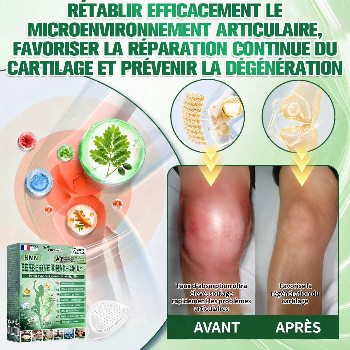 🏥Pharmacie en ligne française | 🇫🇷 p𝒖𝒓𝒆𝒍𝒐𝒓𝒂® NAD × 𝑬𝑮𝑪𝑮 20-𝒆𝒏-𝟏 𝐏𝐚𝙩𝙘𝙝 𝙈𝙞𝙘𝙧𝙤𝙣é𝙚𝒅𝒍𝒆 𝑨𝒗𝒂𝐧𝐜é 𝙉𝙖𝒏𝒐 (𝐔𝐧𝐞 𝐬𝐞𝐮𝐥𝐞 𝐟𝐨𝐢𝐬 𝐩𝐚𝐫 𝐣𝐨𝐮𝐫, 𝐜𝐡𝐚𝐧𝐠𝐞𝐦𝐞𝐧𝐭𝐬 𝐯𝐢𝐬𝐢𝐛𝐥𝐞𝐬 𝐞𝐧 𝟕 𝐣𝐨𝐮𝐫𝐬) ✅𝐏𝐨𝐮𝐫 𝐥’𝐨𝐛é𝐬𝐢𝐭é, 🅟🅔🅐🅤 🅡🅔🅛â🅒🅗é🅔,𝐝𝐢𝐚𝐛è𝐭𝐞, 𝐚𝐩𝐧é𝐞 𝐝𝐮 𝐬𝐨𝐦𝐦𝐞𝐢𝐥, 𝐩𝐫𝐨𝐛𝐥è𝐦𝐞𝐬 𝐚𝐫𝐭𝐢𝐜𝐮𝐥𝐚𝐢𝐫𝐞𝐬, 𝐞𝐭 𝐛𝐢𝐞𝐧 𝐩𝐥𝐮𝐬 - Image 4