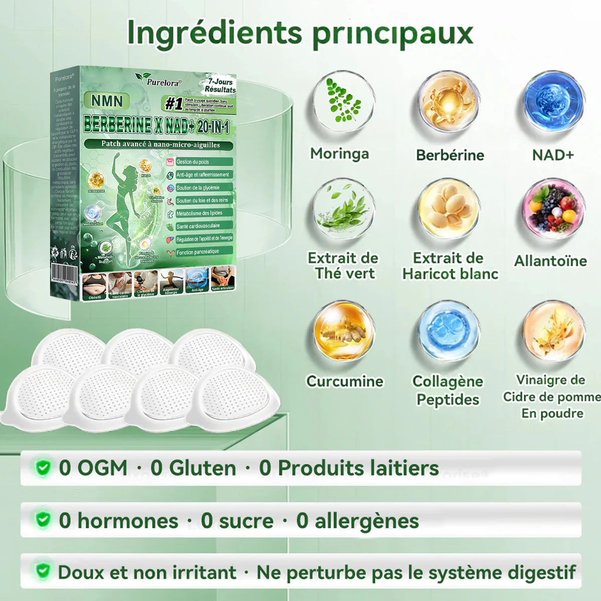 🏥Pharmacie en ligne française | p𝒖𝒓𝒆𝒍𝒐𝒓𝒂® NAD × 𝑬𝑮𝑪𝑮 20-𝒆𝒏-𝟏 𝐏𝐚𝙩𝙘𝙝 𝙈𝙞𝙘𝙧𝙤𝙣é𝙚𝒅𝒍𝒆 𝑨𝒗𝒂𝐧𝐜é 𝙉𝙖𝒏𝒐 (𝐔𝐧𝐞 𝐬𝐞𝐮𝐥𝐞 𝐟𝐨𝐢𝐬 𝐩𝐚𝐫 𝐣𝐨𝐮𝐫, 𝐜𝐡𝐚𝐧𝐠𝐞𝐦𝐞𝐧𝐭𝐬 𝐯𝐢𝐬𝐢𝐛𝐥𝐞𝐬 𝐞𝐧 𝟕 𝐣𝐨𝐮𝐫𝐬) ✅𝐏𝐨𝐮𝐫 𝐥’𝐨𝐛é𝐬𝐢𝐭é, 🅟🅔🅐🅤 🅡🅔🅛â🅒🅗é🅔,𝐝𝐢𝐚𝐛è𝐭𝐞, 𝐚𝐩𝐧é𝐞 𝐝𝐮 𝐬𝐨𝐦𝐦𝐞𝐢𝐥, 𝐩𝐫𝐨𝐛𝐥è𝐦𝐞𝐬 𝐚𝐫𝐭𝐢𝐜𝐮𝐥𝐚𝐢𝐫𝐞𝐬, 𝐞𝐭 𝐛𝐢𝐞𝐧 𝐩𝐥𝐮𝐬 - Image 4